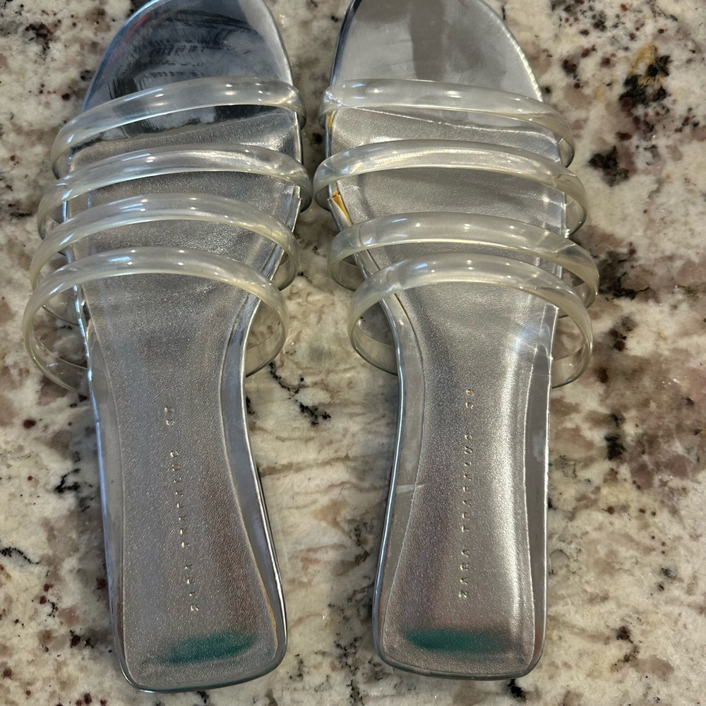 Zara Clear Sandals 38